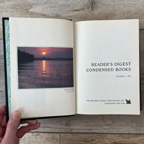 Readers Digest Condensed Books Volume 6 1991 Hardcover Office Home Decor Clark - Picture 11 of 14